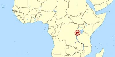 Քարտեզ Ռուանդա Աֆրիկա